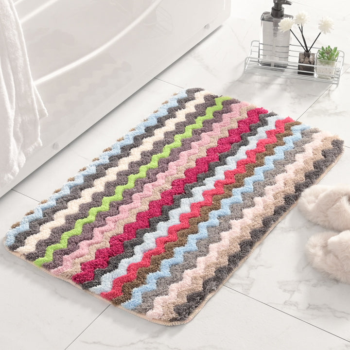 Fringed Chevron Bath Mat Stornfield