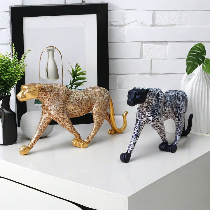 Artistic Decorative Wildcat Sculpture Stornfield