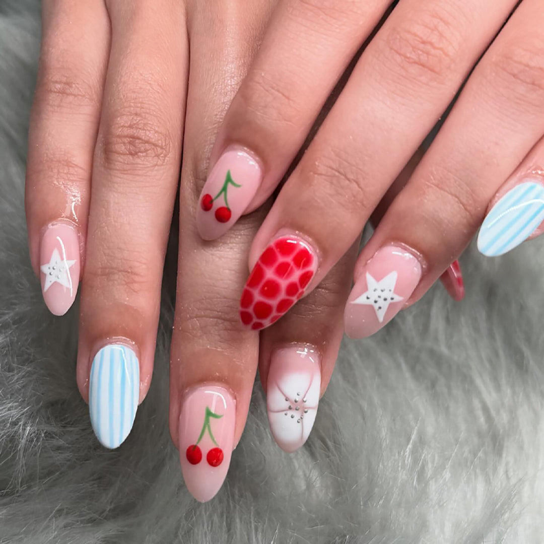 Playful Artistic Nail Design Set