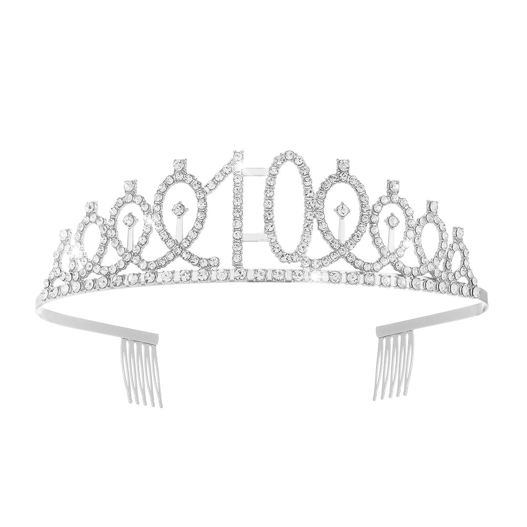 Women's Crystal-Embellished Tiara with Elegant Design Stornfield