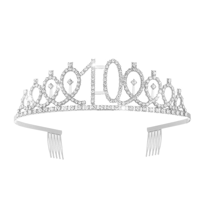 Women's Crystal-Embellished Tiara with Elegant Design Stornfield