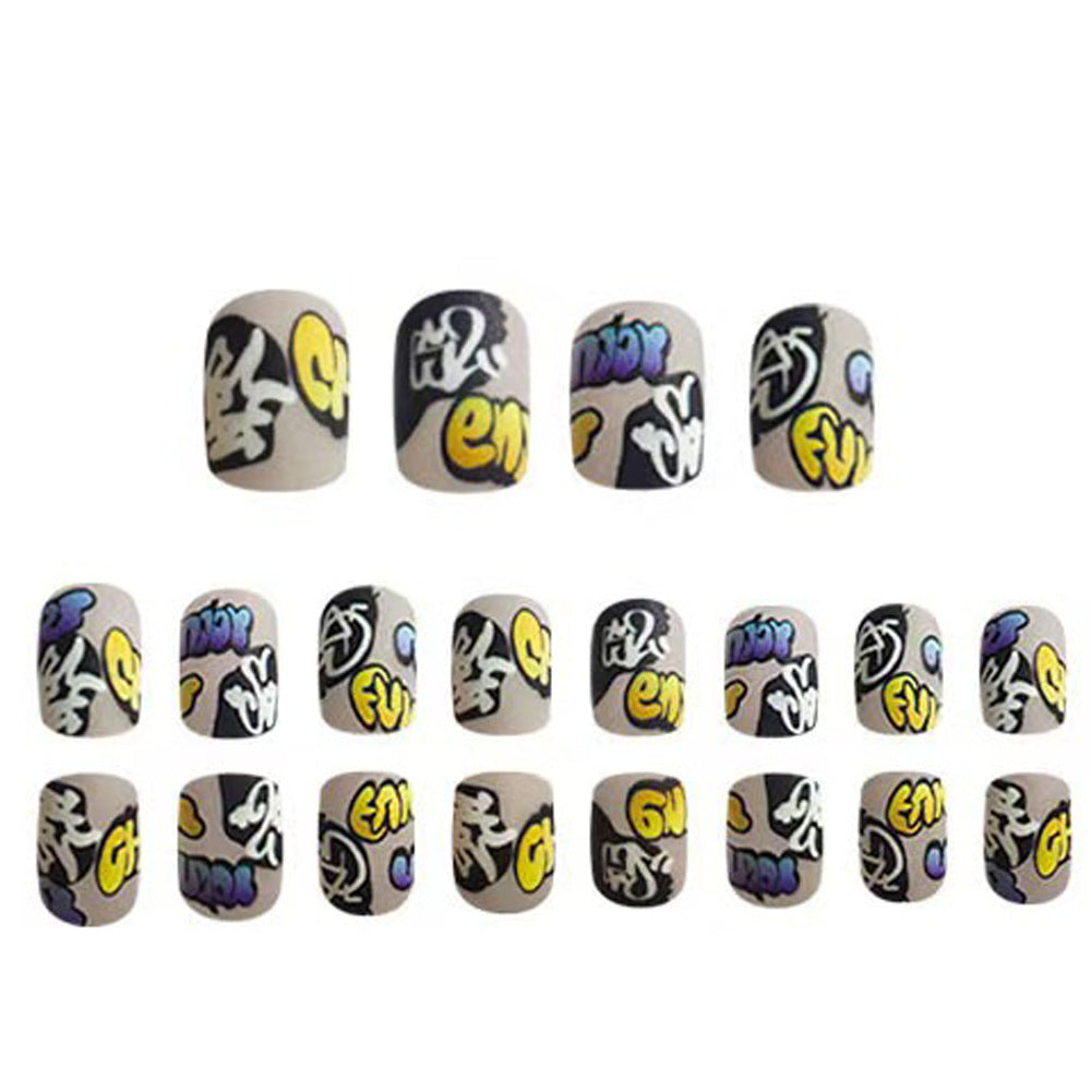 Creative Nail Art Set with Graffiti Designs Stornfield