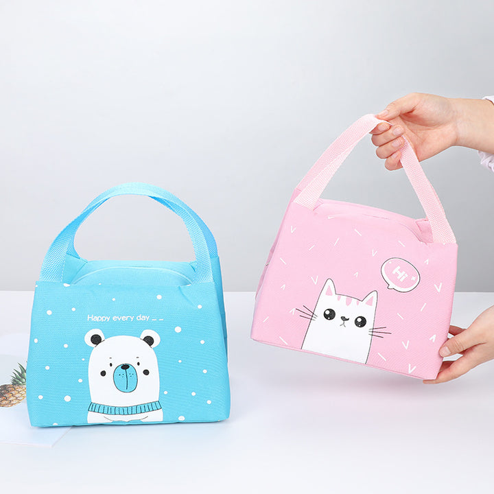 Cute Bear Print Insulated Lunch Bag Stornfield