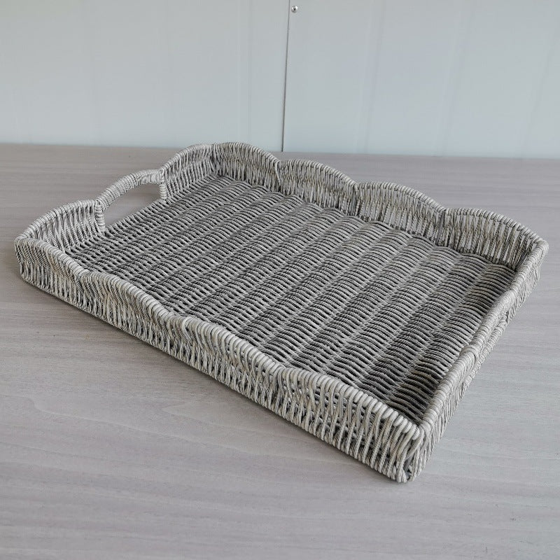 Elegant Woven Serving Tray Stornfield