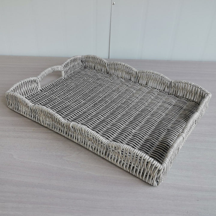 Elegant Woven Serving Tray Stornfield