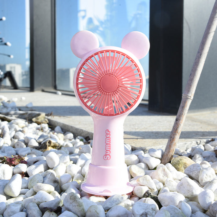 Portable Deer-Themed Handheld Cooling Fan Stornfield