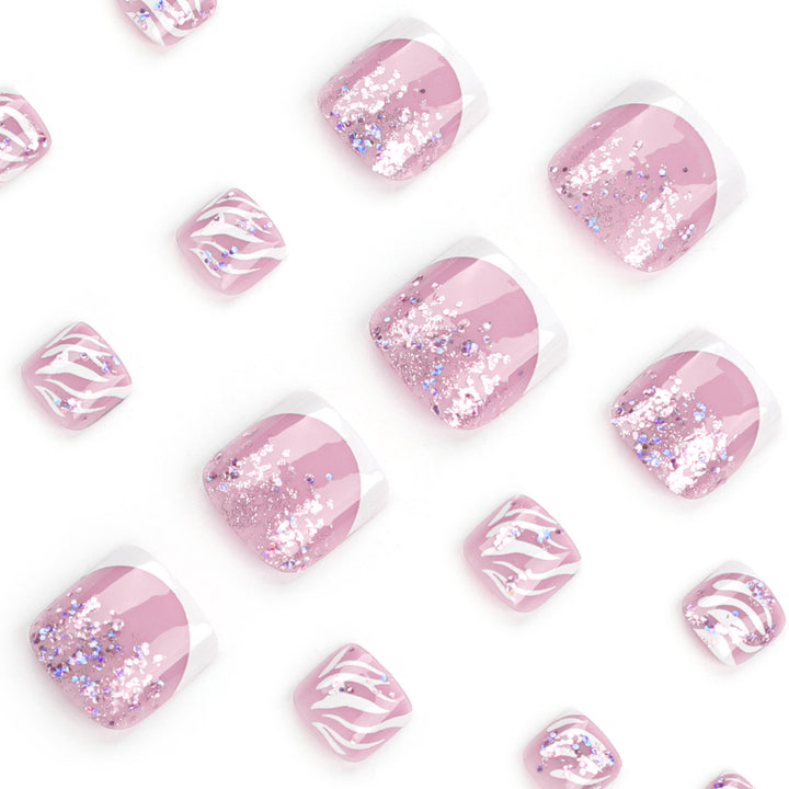 Artful toenail design with glamorous accents Stornfield