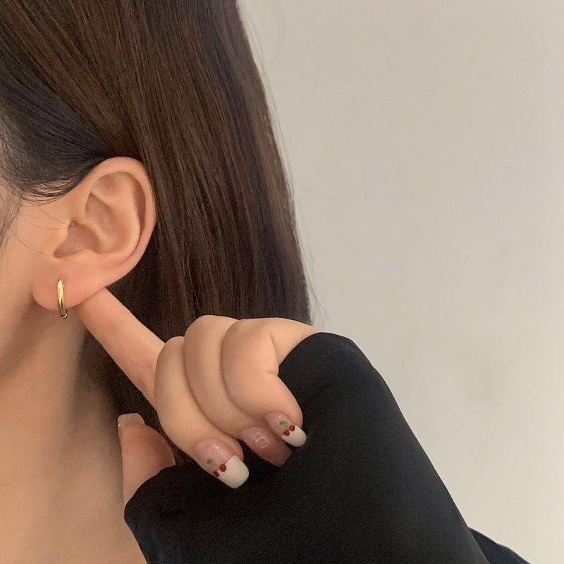 Heart-Shaped Earrings Made of Stainless Steel Stornfield