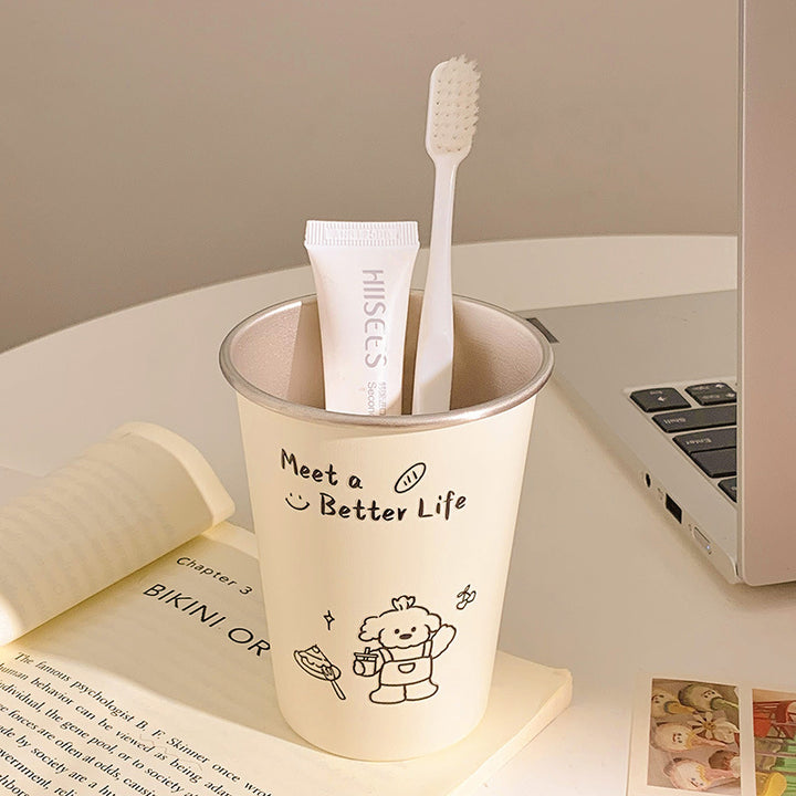 Ceramic mug with cheerful character design Stornfield