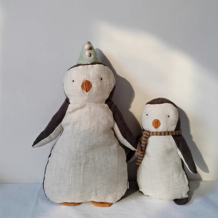 Handmade Organic Linen Long‑Leg Bunny Soft Toy