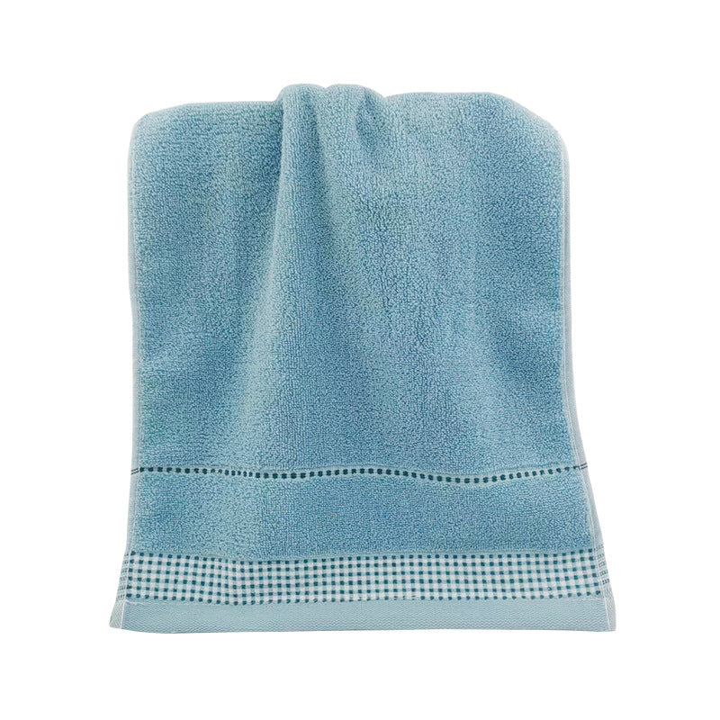 Terry Bath Towel with Fine Check Border Stornfield