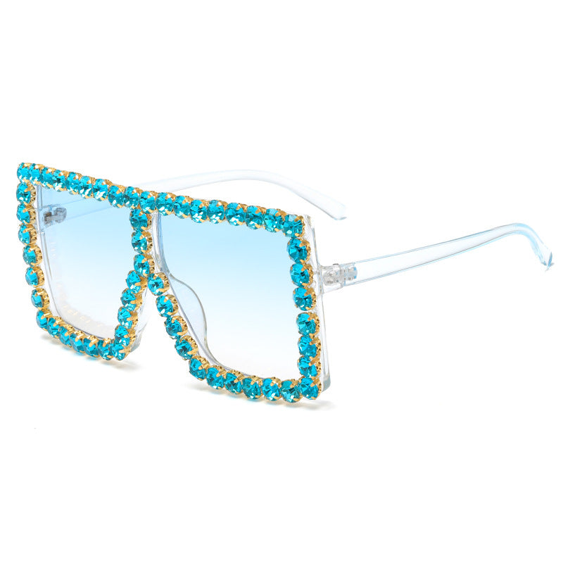 Women's striking square sunglasses with sparkling appliques Stornfield