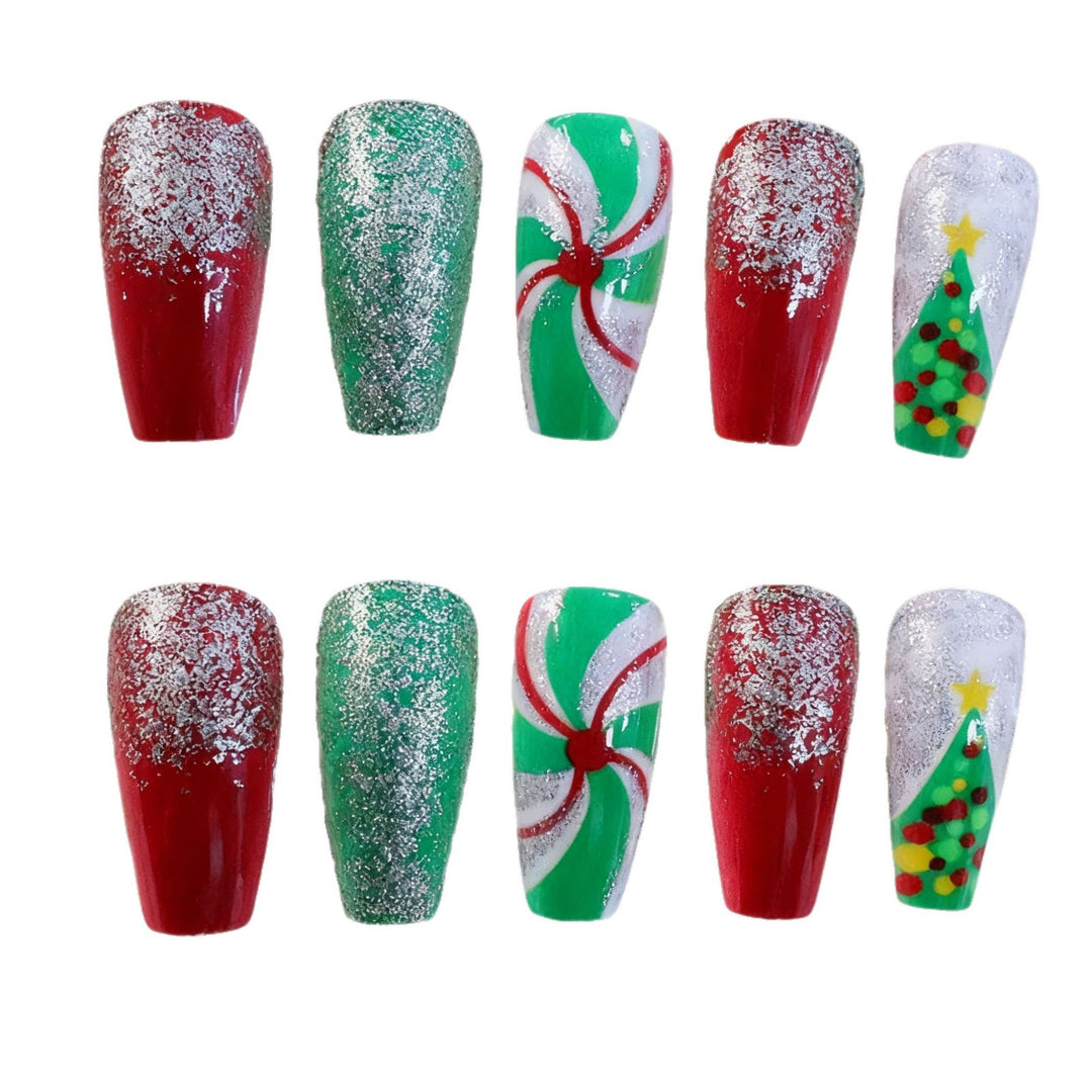 Festive Holiday Themed Nail Art Enhancements Stornfield