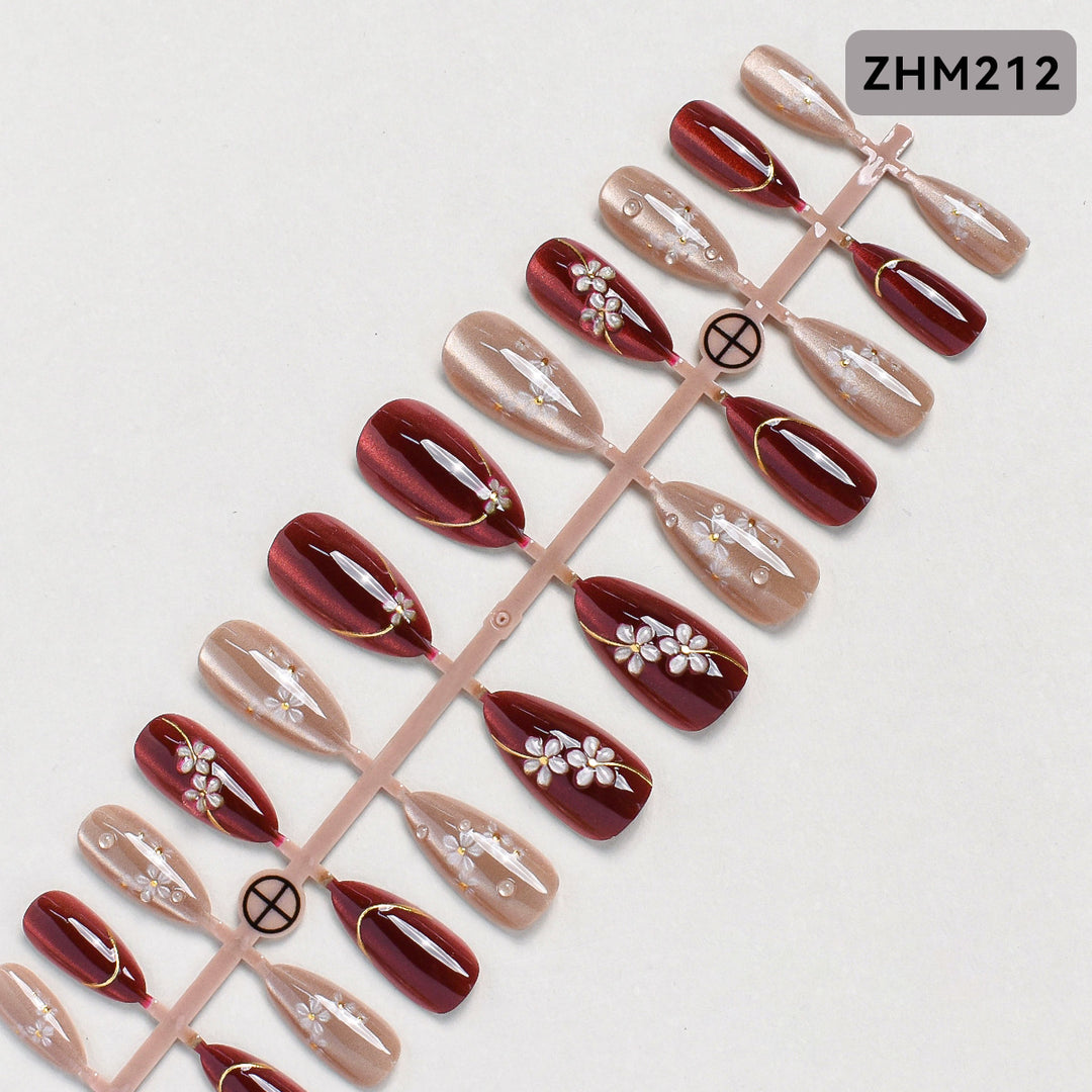 Decorative Press-On Nail Set Stornfield