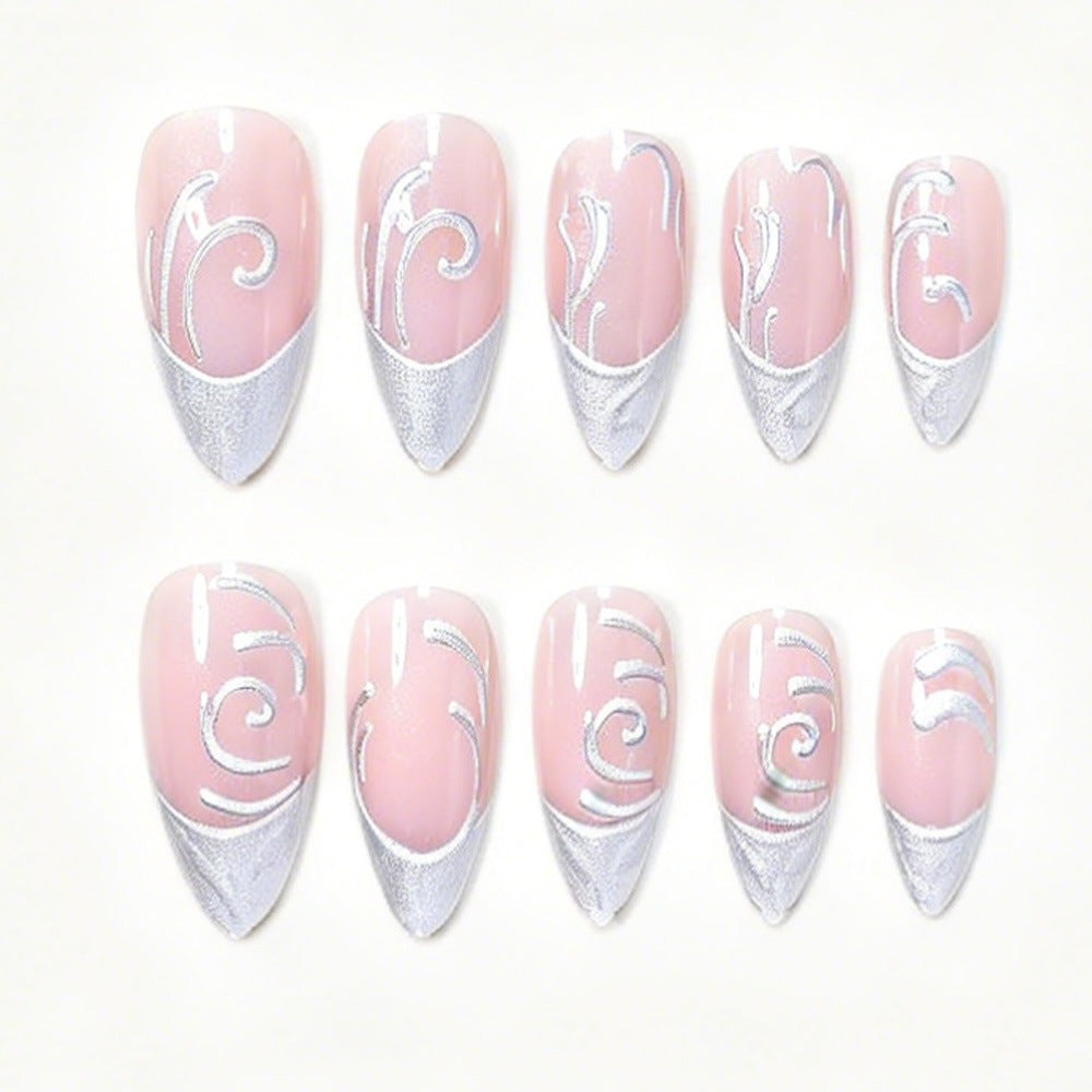 Elaborate Sculpted Press-On Nail Art Stornfield