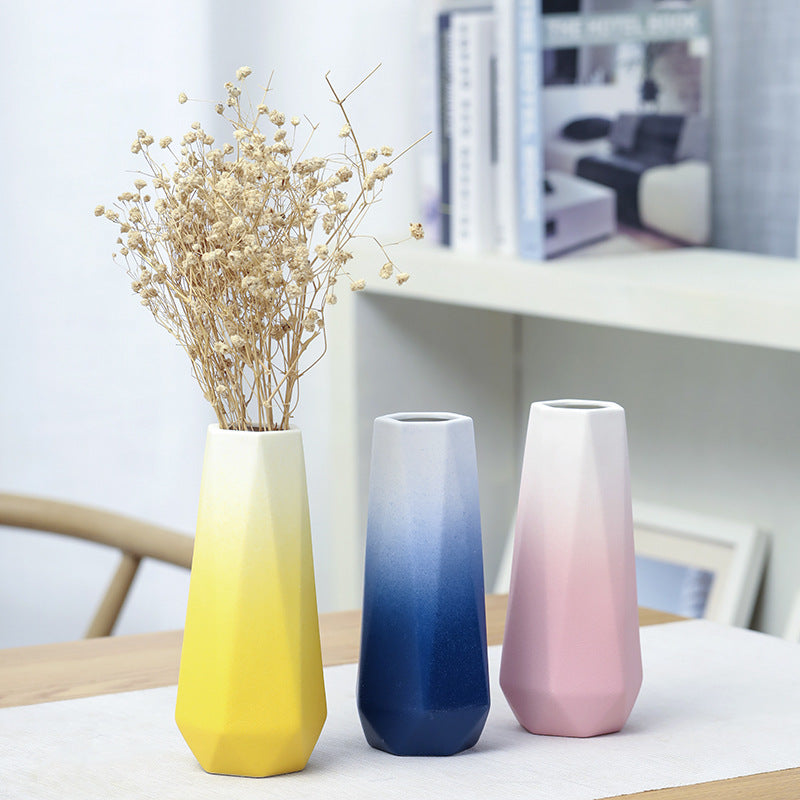 Geometric Modern Ceramic Flower Vase Stornfeild