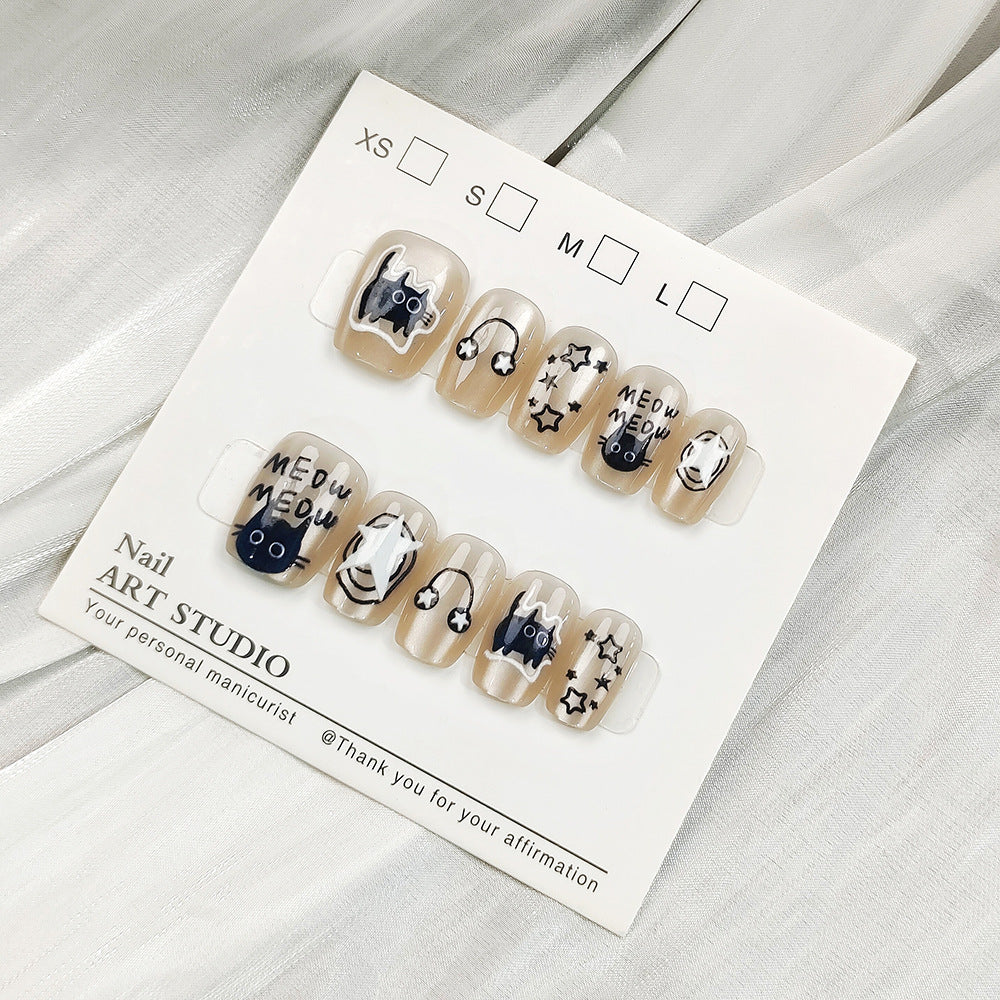 Artificial nail tips with shimmering design Stornfield