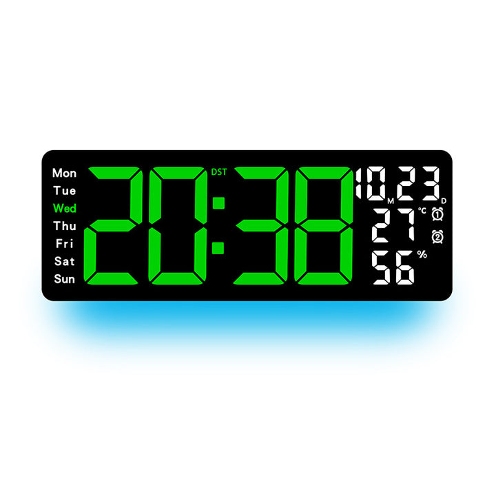 Digital Multi-Function Alarm Clock with Color LED Display Stornfield