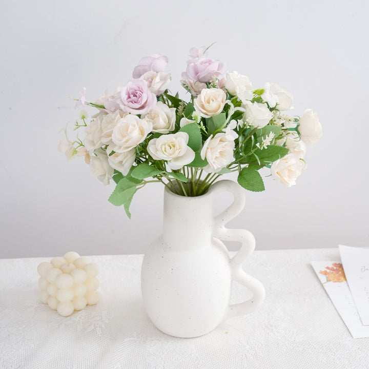 Realistic Faux Flower Bouquet
