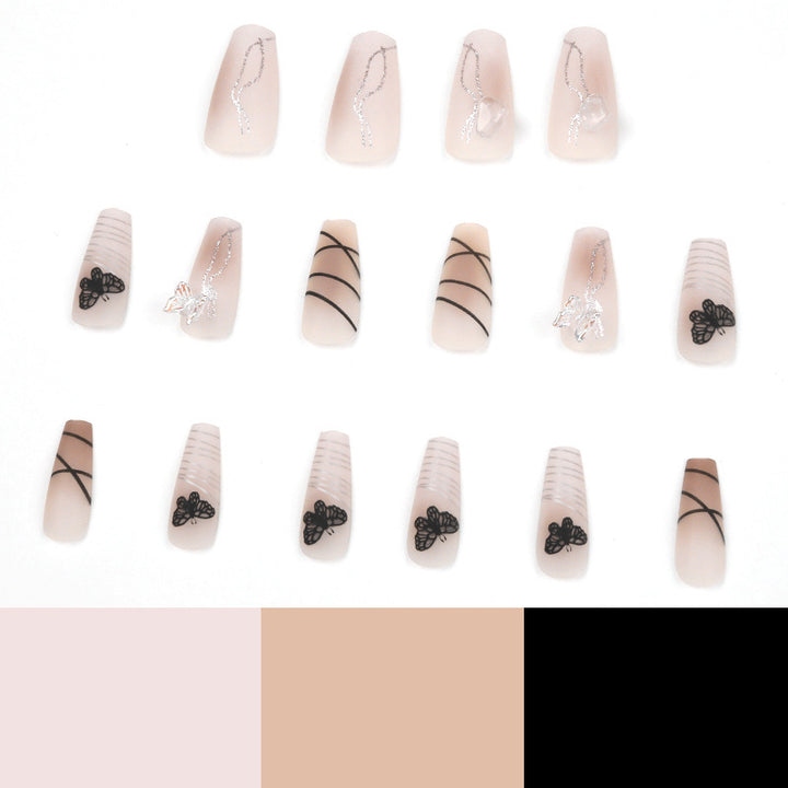Artful Nail Extensions with Modern Graphics Stornfield