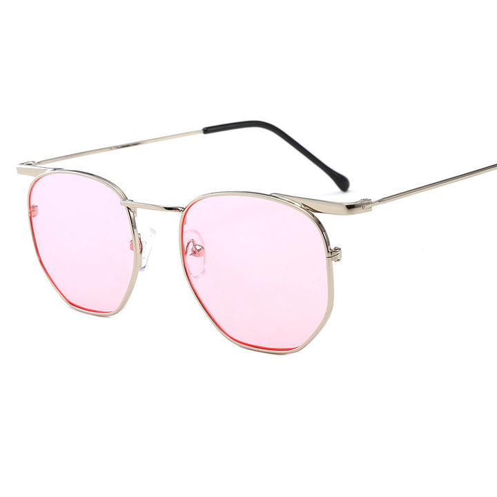Women's fashionable rectangular glasses with elegant metal frame Stornfield