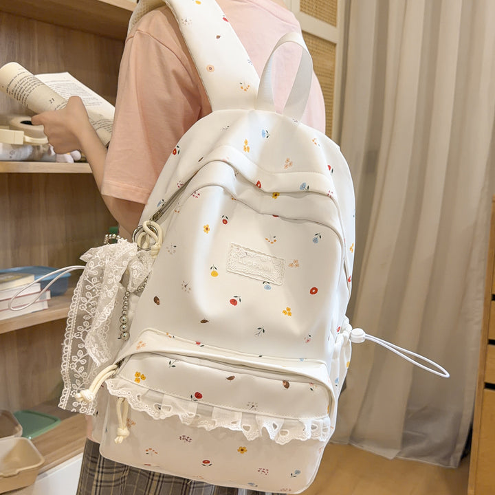 Decorative Floral-Embellished Backpack Stornfield