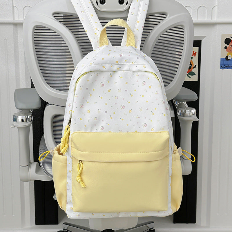 Mini backpack with floral design and practical organizer compartments Stornfield