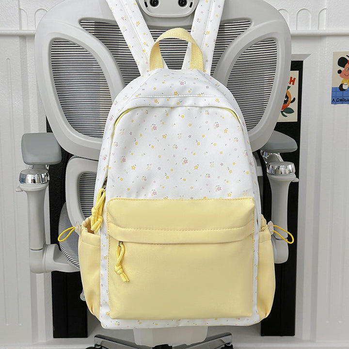 Mini backpack with floral design and practical organizer compartments Stornfield