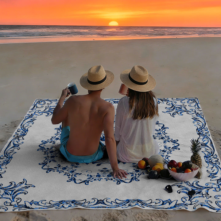 Mandala Design Beach Mat Stornfield