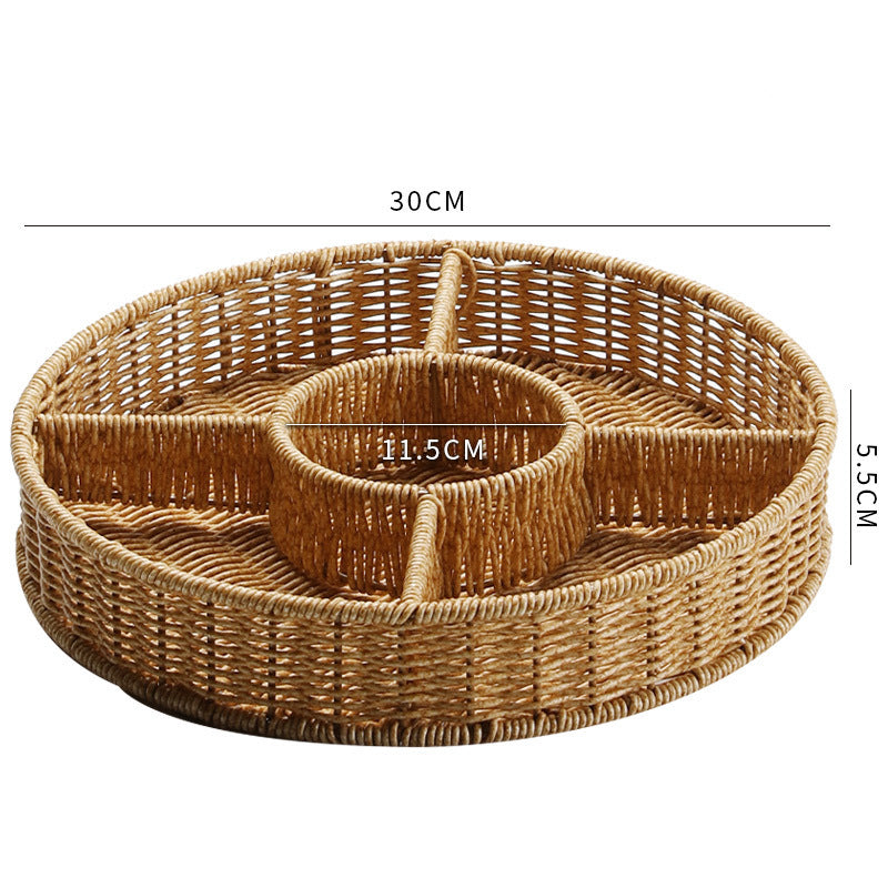 Multi-Sectional Woven Storage Basket Stornfield