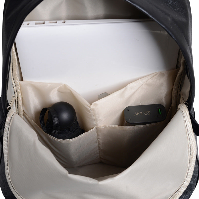Durable Leather-Accented Daily Backpack Stornfield