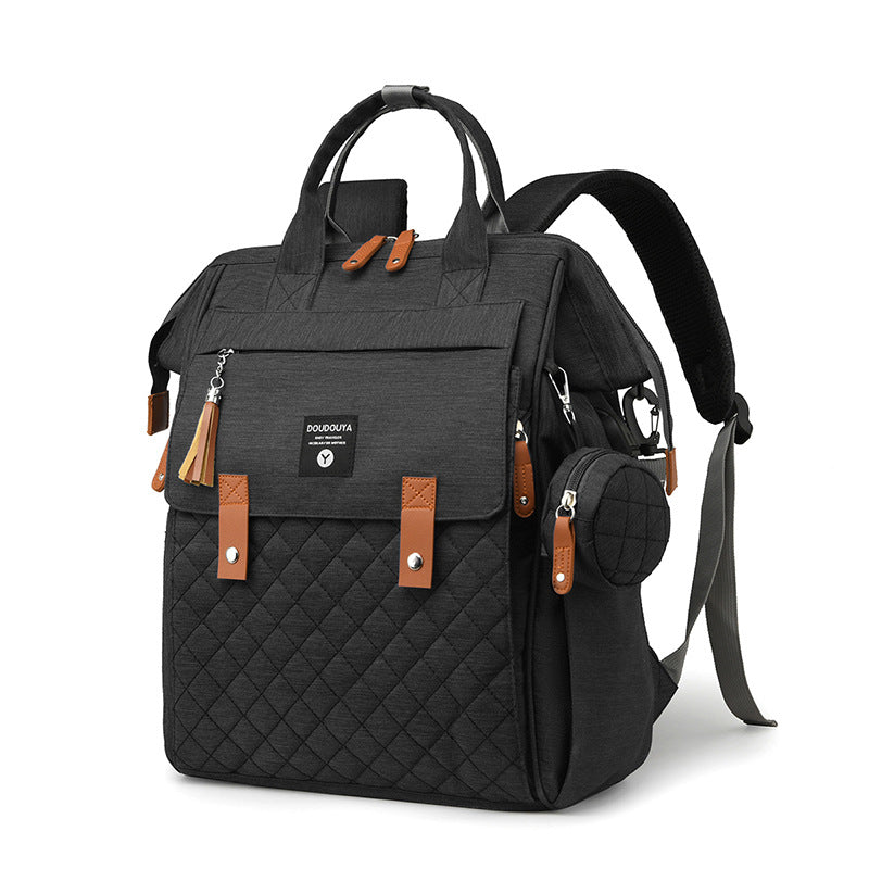 Multifunctional Quilted Diaper Backpack Stornfield
