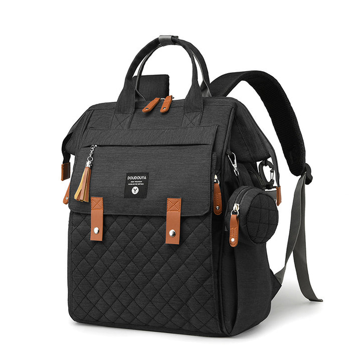 Multifunctional Quilted Diaper Backpack Stornfield
