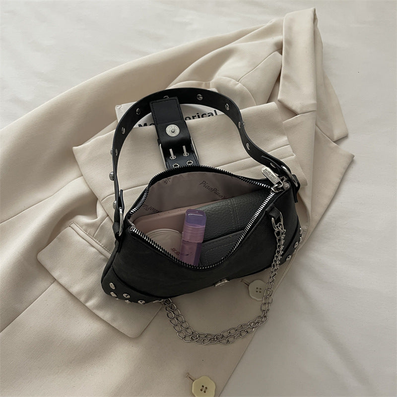 Studded Minimalist Crossbody Handbag