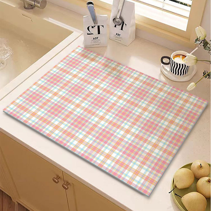 Checkered Kitchen Mat Stornfield