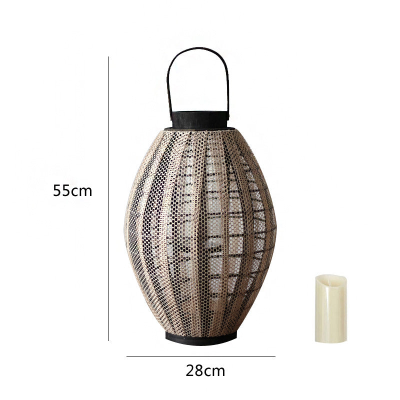 Elegant lantern with metal grid Stornfield
