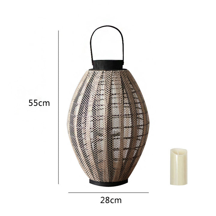 Elegant lantern with metal grid Stornfield
