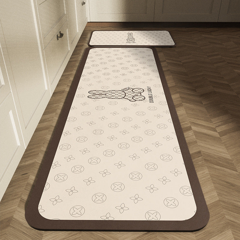 Classic Checkerboard Kitchen Runner Mat