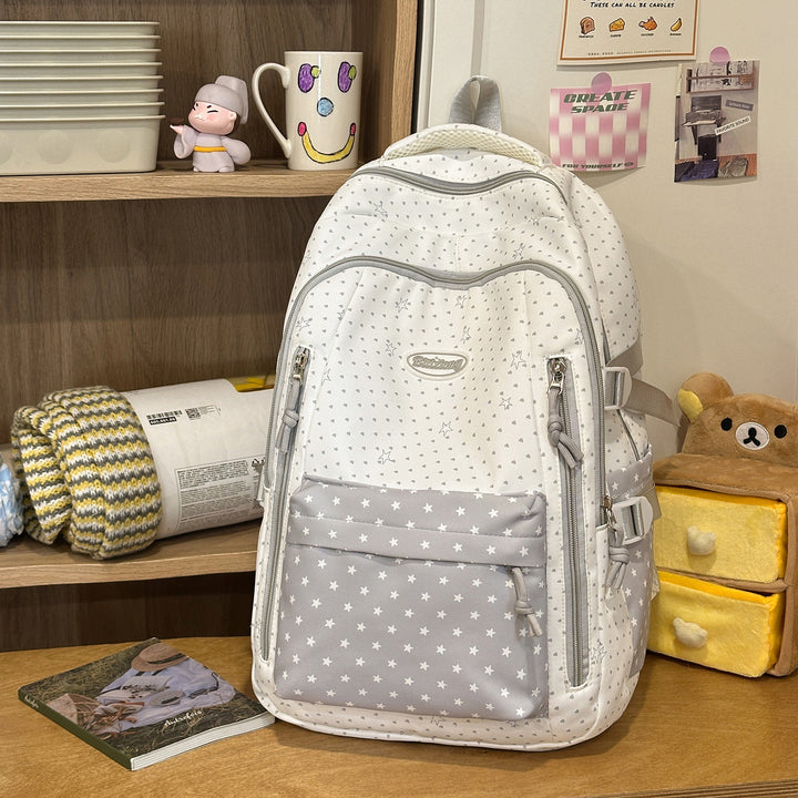 Decorative Star-Patterned Backpack Stornfield