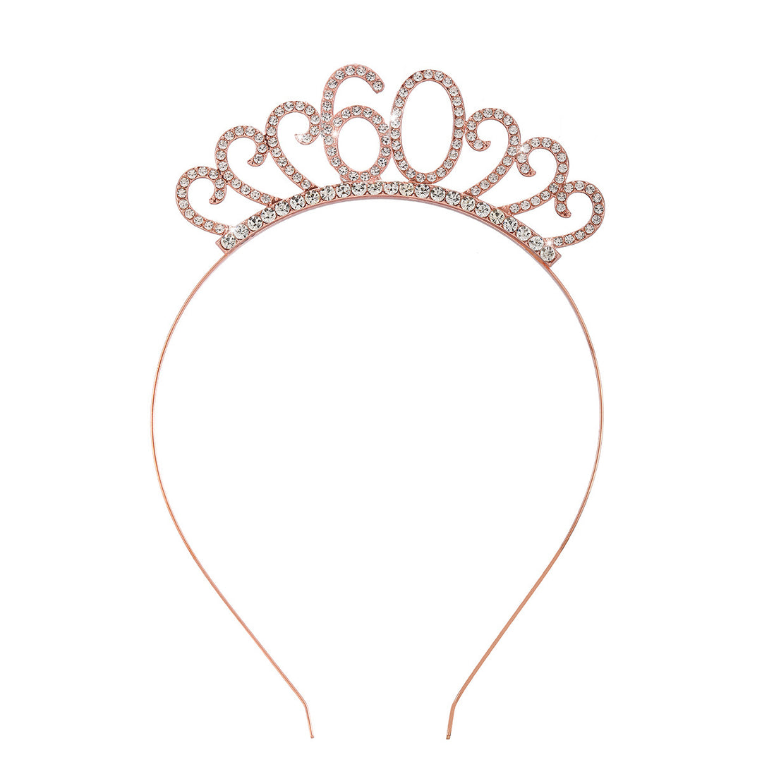 Ladies Crystal Tiara with Custom Designed Number Motif Stornfield