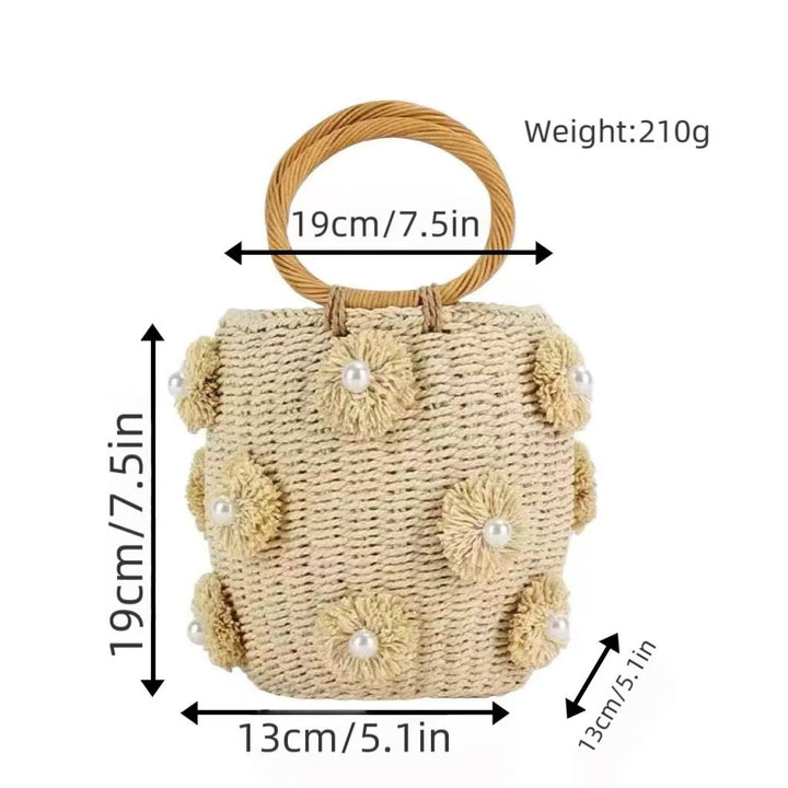 Refined handbag with pearl applications Stornfield