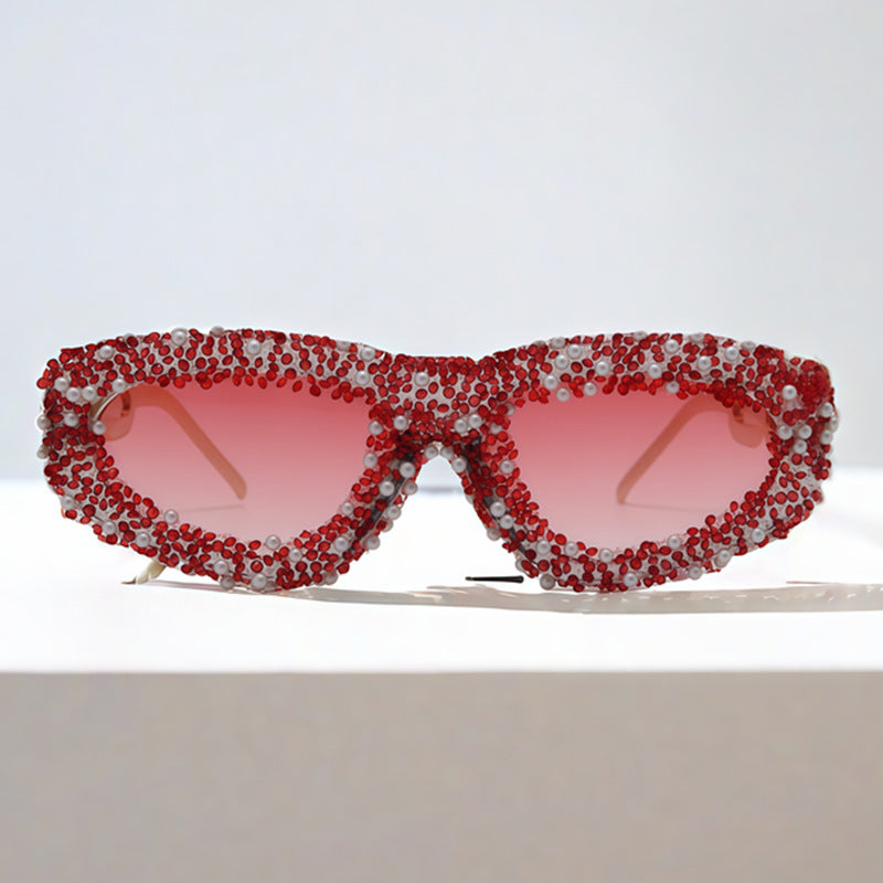 Ladies glamorous sunglasses with embellished frame Stornfield