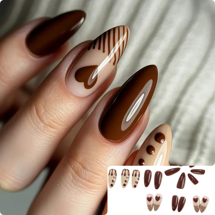 Artistic Heart Motif Art Nails Stornfield