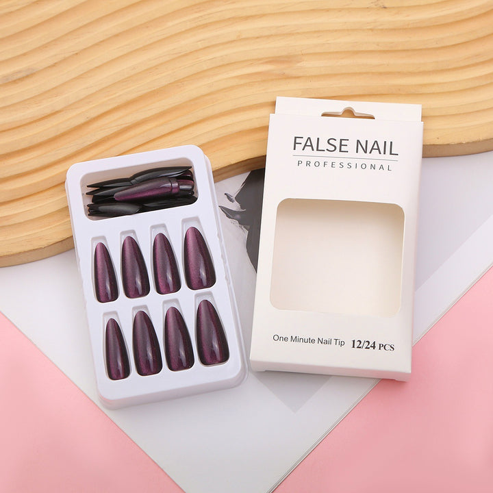 Premium Stiletto Press-On Nail Set with Reflective Finish Stornfield