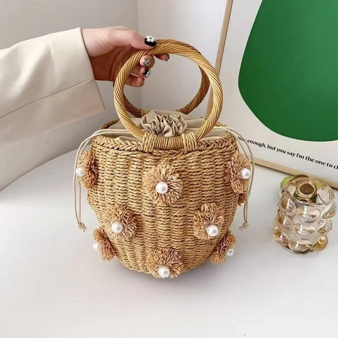 Refined handbag with pearl applications Stornfield