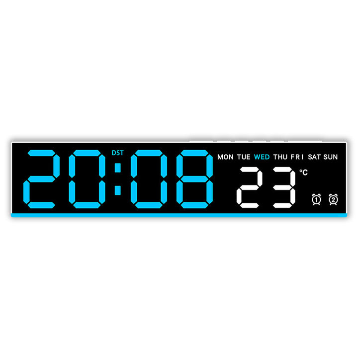 Digital clock with large LED display and temperature display Stornfield