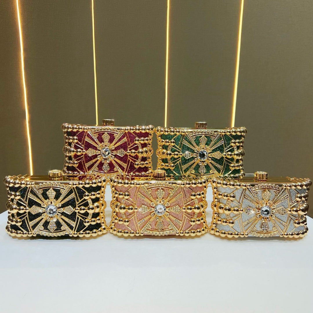 Glitzy Decorative Evening Clutch