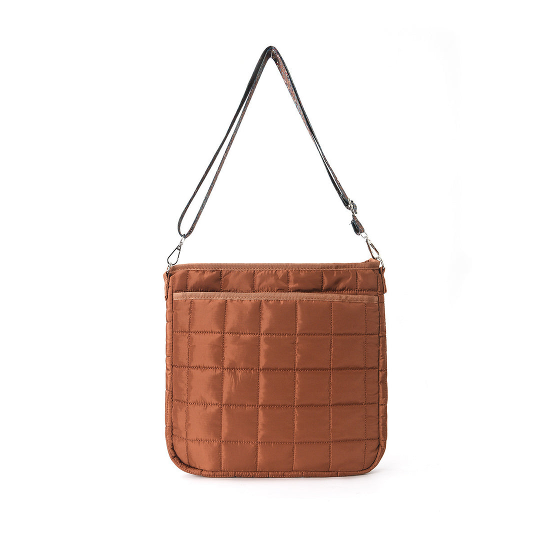 Fashionable shoulder bag with square quilted pattern Stornfield