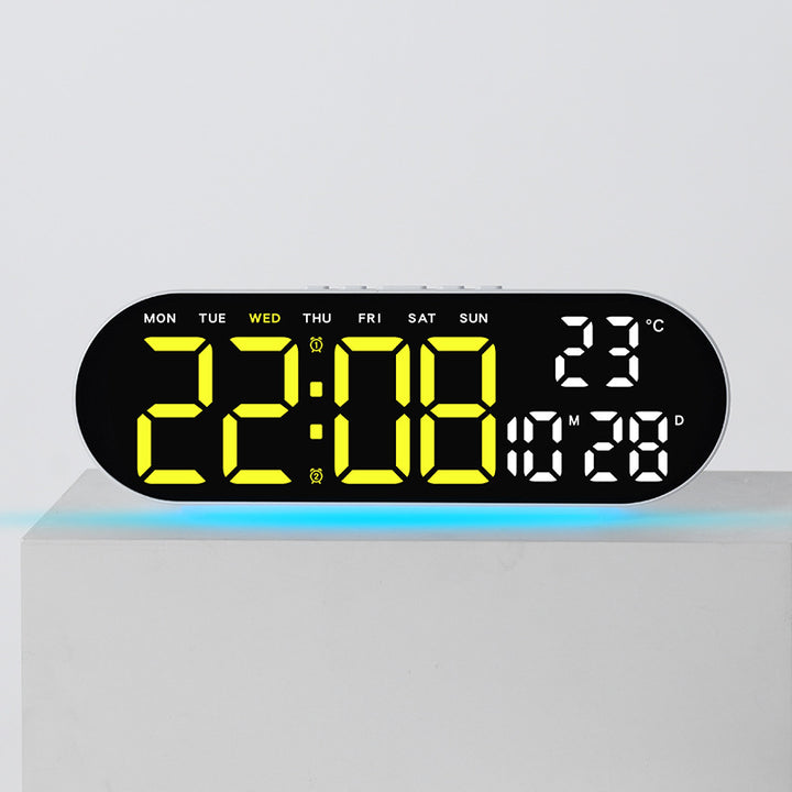 Digital alarm clock with multifunctional LED display and integrated thermometer function Stornfield