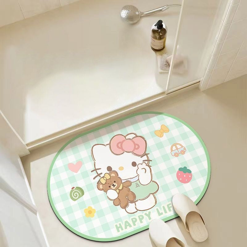Cute Cartoon-Themed Bath Mat